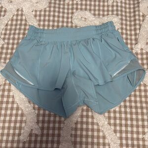 lululemon athletica Light Blue Running Shorts with Built-In Liner